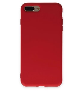 Pilelistore   iPhone 7 Plus Kılıf Nano içi Kadife Silikon - Kırmızı