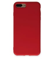 Pilelistore   iPhone 7 Plus Kılıf Nano içi Kadife Silikon - Kırmızı