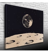 Aydan Dünyanın Görünüşü Kanvas Tablo 50 x 70