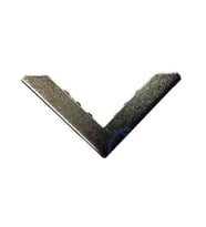 Northcity Köşe Süsü Büyük - 23x40mm Nikel Kaplama, Kitap/Albüm/Kapak Köşesi Koruyucu (10 Adet)