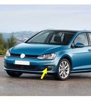 VW Golf 7 2013-2017 Ön Tampon Sol Sis Farı Çerçevesi Kromlu 5G0853211E