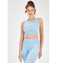 Maraton SlimFit Kadın Bisiklet Yaka Mavi Bra