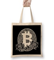 Cryptocurrency Bitcoin BTC Trader Money Is Power Bez Çanta Uzun Saplı
