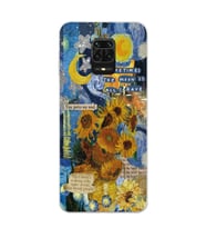 Xiaomi Redmi Note 9S - Redmi Note 9 PRO Uyumlu Van Gogh Tasarımlı Şeffaf Telefon Kılıfı