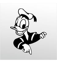 Folyo Sticker Daffy Duck 200cm Uzunluk (Karışık)