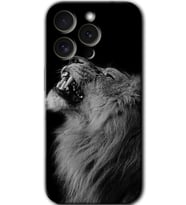 iPhone 15 Pro Uyumlu Kılıf HD Desen Baskılı Arka Kapak - Lion