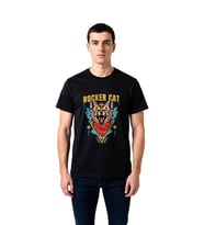 Erkek Rocker Kedi Grafik Baskılı Kısa Kollu Tişört %100 Pamuk Müzik Tasarımı Günlük Rahat Modern