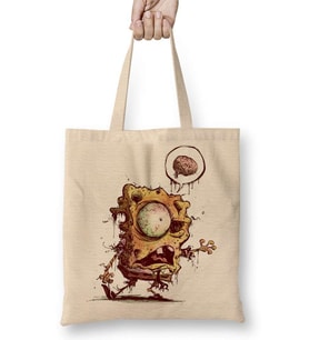 Zombie Sponge Bob Bez Çanta Uzun Saplı