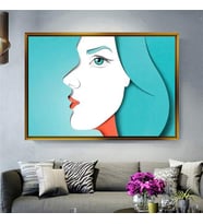 Altın Çerçeveli dekoratif tablo l653 (Gold)