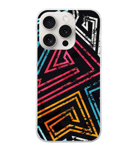 PrintiFy Apple iPhone 15 Pro Uyumlu Eskitme Tasarımlı Slim Fit Şeffaf Silikon Kılıf