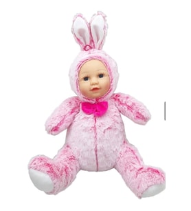 Bebek Yüzlü Peluş Oyuncak Büyük Boy 35 cm Hediyelik Uyku Arkadaşı (Çok Renkli)
