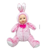 Bebek Yüzlü Peluş Oyuncak Büyük Boy 35 cm Hediyelik Uyku Arkadaşı (Çok Renkli)