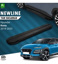 S-Dizayn Hyundai Kona NewLine Siyah Yan Basamak 173 Cm 2018-2023 A+ Kalite