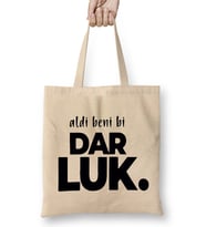 Aldi Beni Bi DarlukYeni Karadeniz Tasarım Bez Çanta Uzun Saplı