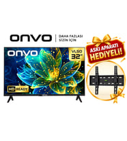 Onvo 32VL50F3HA HD 32" 82 Ekran Uydu Alıcılı LED TV Askı Aparatı Hediyeli