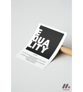 Equality Tanım Posteri, Çerçevesiz Yüksek Kalite Duvar Afişi - Motivasyon Hediyesi