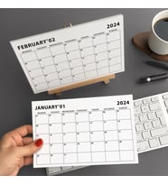 2025 Masa Takvimi, Ahşap Şövale Masa Takvimi, Aylık Planlamalı Takvim, 2025 Takvim, Yapılacaklar Lis