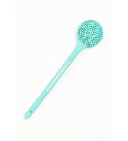 Lexroo Çift Taraflı Silikon Duş Vücut Fırçası Uzun Saplı Banyo Yıkama Fırçası Sırt Masaj Peeling