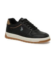 US Polo Assn Belo Erkek Kalın Taban Kışlık Sneaker Ayakkabı (Siyah)