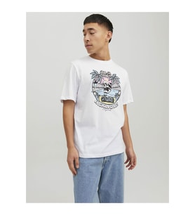 Jack & Jones Kuru Kafa T-shirt Jorbeachbone Erkek Tişört 12234309 (Turuncu)