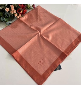Levidor Premium Monogram Eşarp Nar Çiçeği GX0227