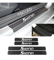 Siena Karbon Kapı Eşiği Kaplama Sticker Yapıştırma (4 Adet) zz60