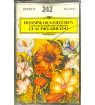 (Plak Değildir KASET tir) Gioacchino Rossini Ouvertüren Claudio Abbado Classic Kaset