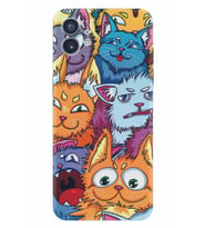 Nothing Phone 2 Kılıf Silikon Desen Özel Seri Kediler 1723