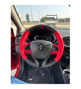 Renault Clio 4 Faz 1 2014-2017 Araca Özel Direksiyon Kılıfı (ARACINIZIN DİREKSİYONUYLA TEYİT EDİNİZ)