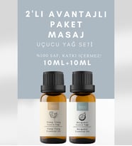 2'li Avantajlı Paket Derin Rahatlama Masaj Ylang-Ylang & Bergamot % 100 Saf Uçucu Yağı 20 Ml