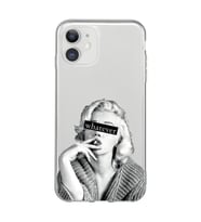Iphone 11 Uyumlu Marilyn Monroe Desenli Şeffaf Telefon Kılıfı
