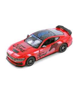 Kinsmart 1:36 Ölçek 2024 Ford Mustang Dark Horse Livery Edition Diecast Model Araç Kırmızı
