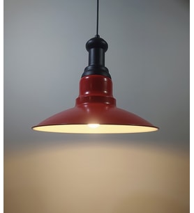 MYLİGHTS  VİNTAGE RETRO RUSTK METAL KIRMIZI SARKIT AVİZE SİYAH ASKILI