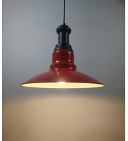 MYLİGHTS  VİNTAGE RETRO RUSTK METAL KIRMIZI SARKIT AVİZE SİYAH ASKILI
