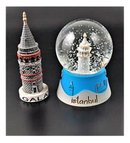 Dekoratif Galata Kulesi İkili Set
