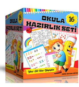 İlkokula Hazırlık Seti (16 Süper Kitap)