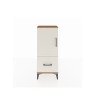 Arges Komodin 2 Raflı Tek Çekmeceli Tek Kapaklı 44x30x106 Çam-Aytaşı