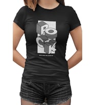 Rock Rock Siyah Kadın Tshirt