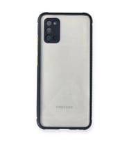 Samsung Galaxy A02s Kılıf Miami Şeffaf Silikon - Lacivert