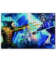 Cakapuzzle  Aquaman VS King Orm Karşılaşması 120 Parça Puzzle Yapboz MDF (Ahşap)