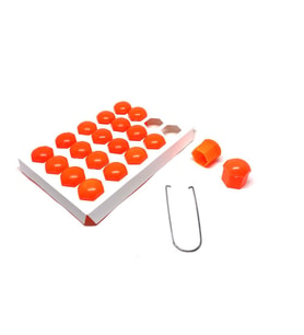 Düz Bijon Kapağı Sökme Aparatlı 20 li Set 17 mm Turuncu