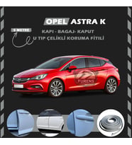 Opel Astra K Oto Araç Kapı Koruma Fitili 5metre Parlak Gri Renk