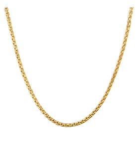 14 Ayar 45 cm Küp Altın Zincir Kolye 1,83 gr