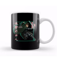 Attack on Titan Levi Ackerman Shadow Design Kupa Bardak Porselen