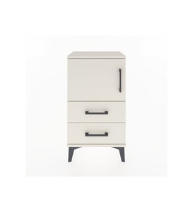 Arges Komodin 2 Raflı 2 Çekmeceli Tek Kapaklı 44x30x80 Aytaşı-Aytaşı