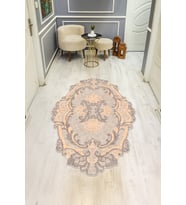 Modern Desenli Lazer Kesim Dijital Baskı Kaymaz Taban Halı H0456