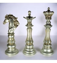 ÜÇLÜ SATRANÇ BİBLO TAKIM C 0138 (Gümüş)