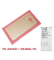 Tkgz Samsung Galaxy A3 2016 (A310) Arka Kapak Batarya Kapağı + PİL (CAM) GOLD