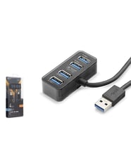 Hadron HDX7055 İetop Usb Hub 5Gbps 4x Usb-A 3.1 2in1 Usb-A-Type-C Girişli 4 Port Çoklayıcı Siyah