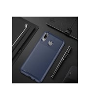 Samsung Galaxy M20 Uyumlu Kılıf Zore Negro Silikon Kapak (Lacivert)